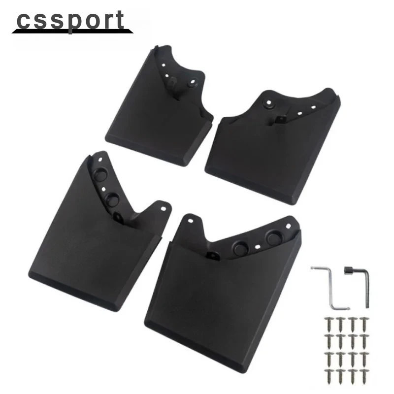 

Прочные 4 шт. передние и задние брызговики, брызговики для Toyota Tacoma 2024-2025, черный QC-355