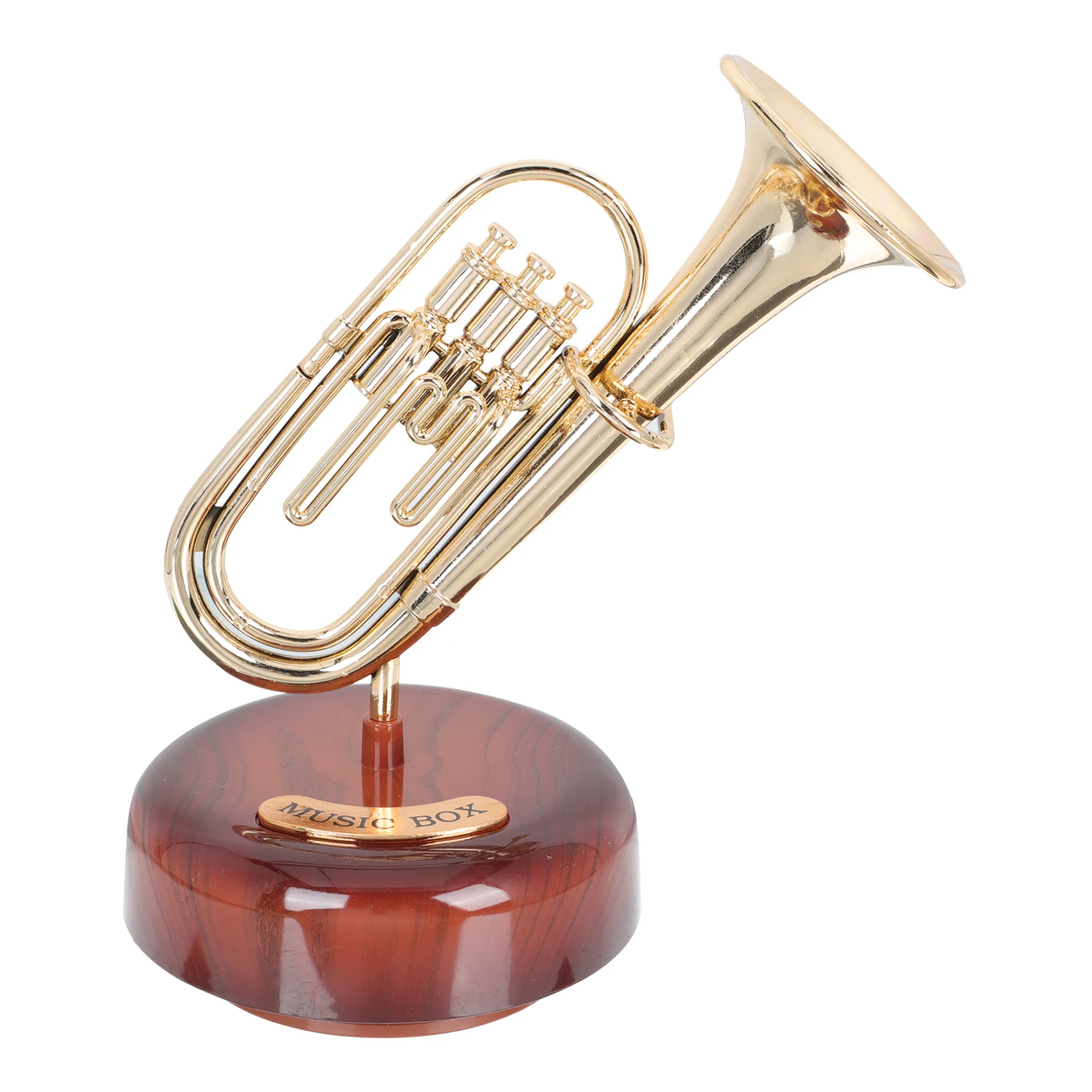 

Saxophone Music Box Desktop Instrument Decor Plastic Gift for Housewarming Adornment