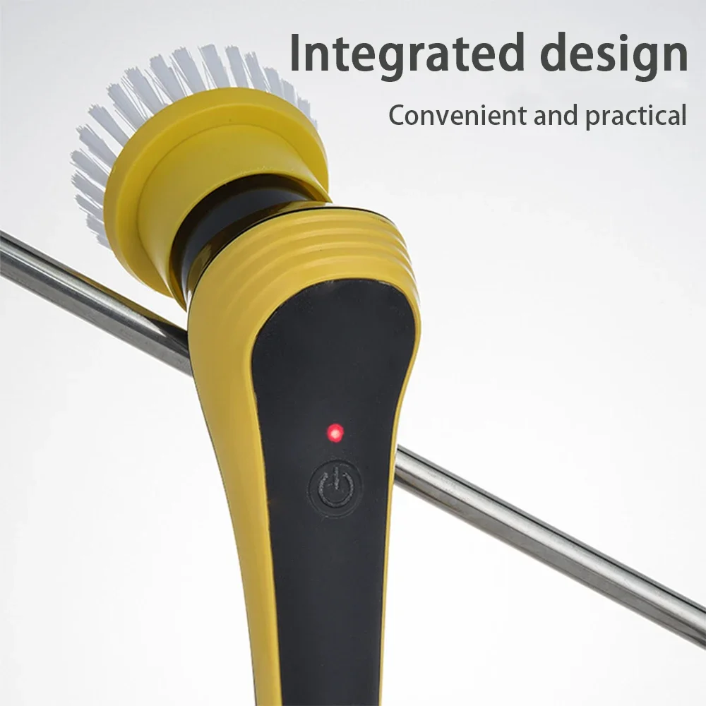 Brosse de nettoyage électrique sans fil réglable pour salle de bain, ensemble de pièces patientes, livres, sol