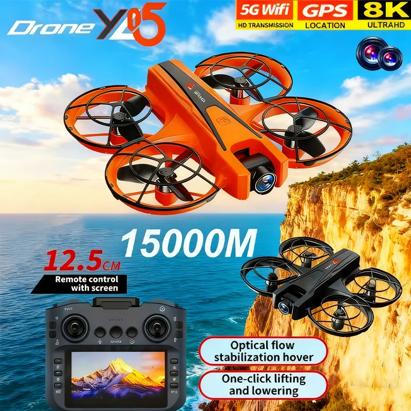 Originale YL05 Mini Drone WIFI GPS Professionale HD Fotografia Aerea Aereo di Controllo Remoto HD Doppia Fotocamera Quadcopter Giocattoli UAV