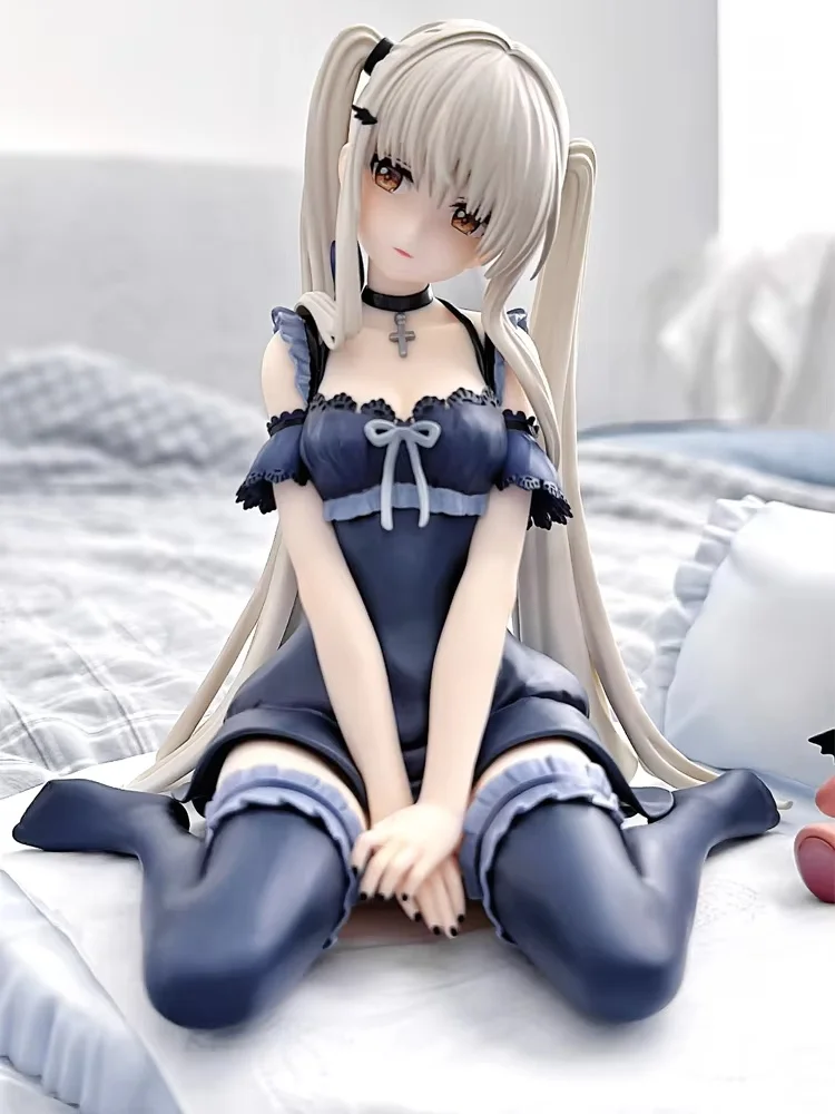 

The Angel Next Door Spoils Me Rotten Shiina Mahiru Figure Nightwear Anime Statue With Little Devil Bear Gift For Anime Fans