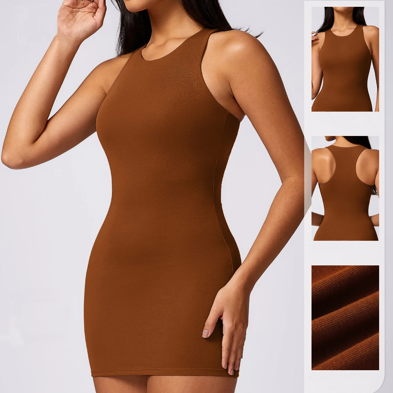 Wrap Dress Pure Desire Fashion Sexy Yoga Dress Quick Dry Breathable Fitness Yoga Slim Comfortable Skin Friendly Skinny Dresses