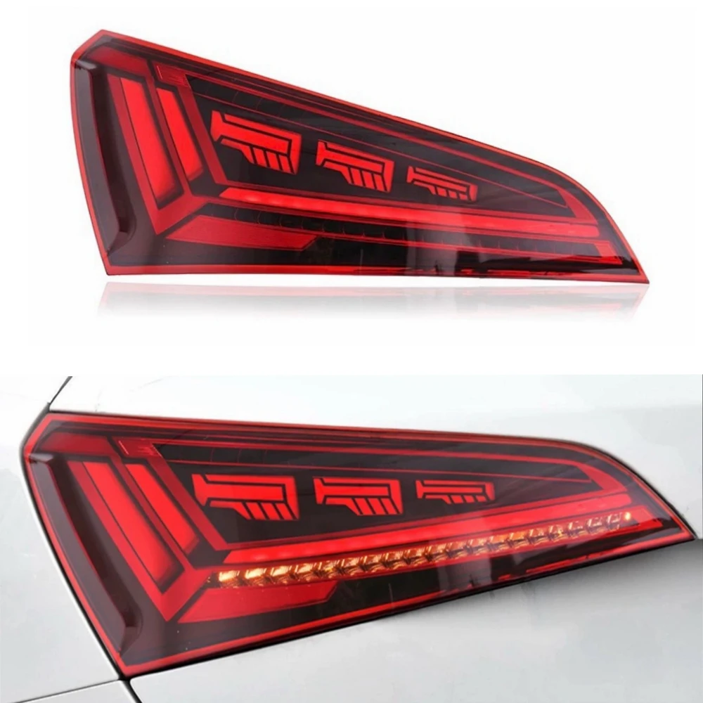 

ROLFES Car Tail Lamp For Audi 2008-2018 Q5 Taillight LED Dynamic Turn Signal Brake Light Refit Assembly Auto Accessories