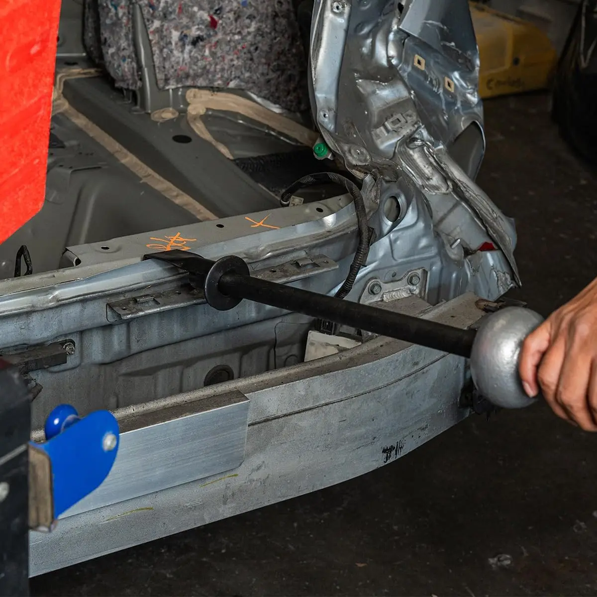 13-Piece Automotive Dent Remover Set with Sliding Hammer & Case