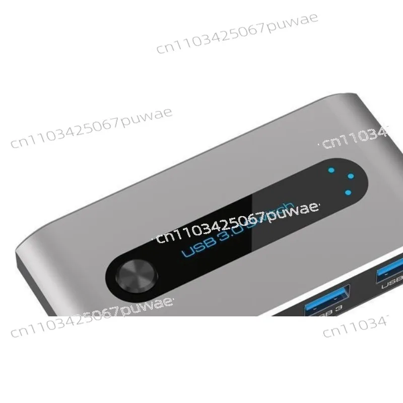 USB 3.0 Switch Selector 2 In 4 Out Printer Sharing Device 2 Computers Share 4 USB Ports Hub Adapter