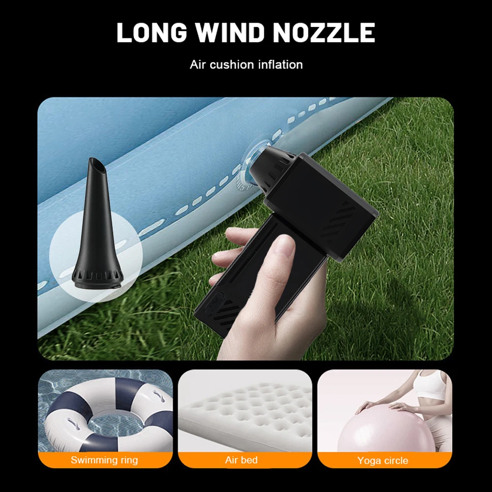 High Power 880000 RPM Outdoor Handheld Fan Camping Gewelddadige Fan Motor Turbofan Draagbare Stofzuiger En Stofblazer