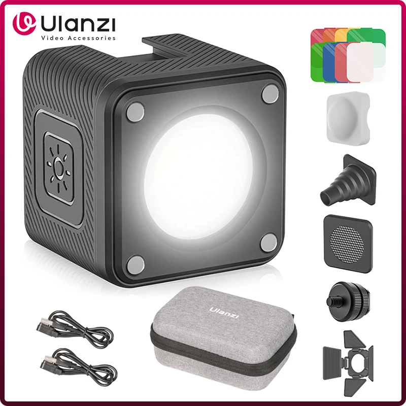 Ulanzi L2 10M IP68 Waterproof LED Video Light Dimmable Underwater Photography Diving Camera Lighting For DSLR Camera GoPro DJI