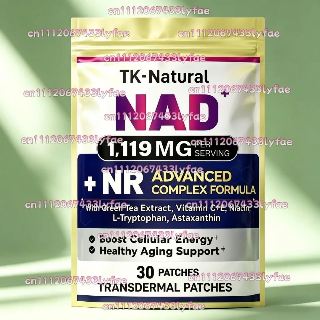 30 Patches NAD Transdermal Patches for Energy Booster NMN/NAD Level Anti Aging