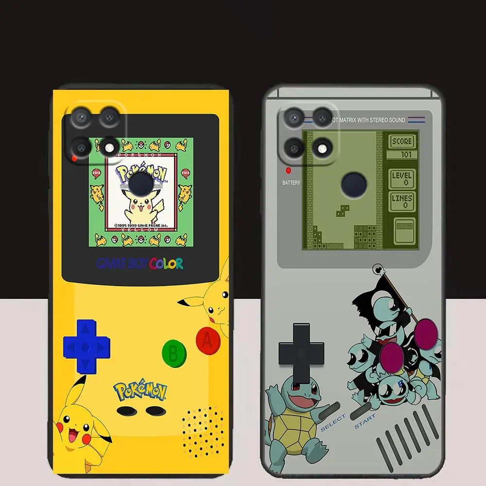 Game-Boy Color-P-Pokemon Phone Case For OPPO A98 A95 A96 A97 A94 A93 A92S A91 A78 A74 A58 A57 A55 A53 A15 A16 A17 Case Funda