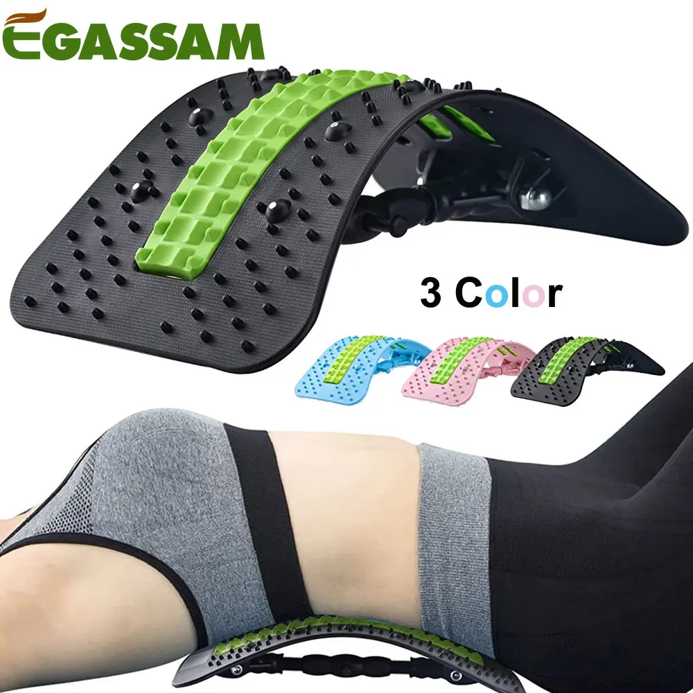 Back Stretcher,6thGeneration Upgraded Back Massager,Back Cracker for Lower Back Pain Relief Lumbar Support,with Magnetic Massage