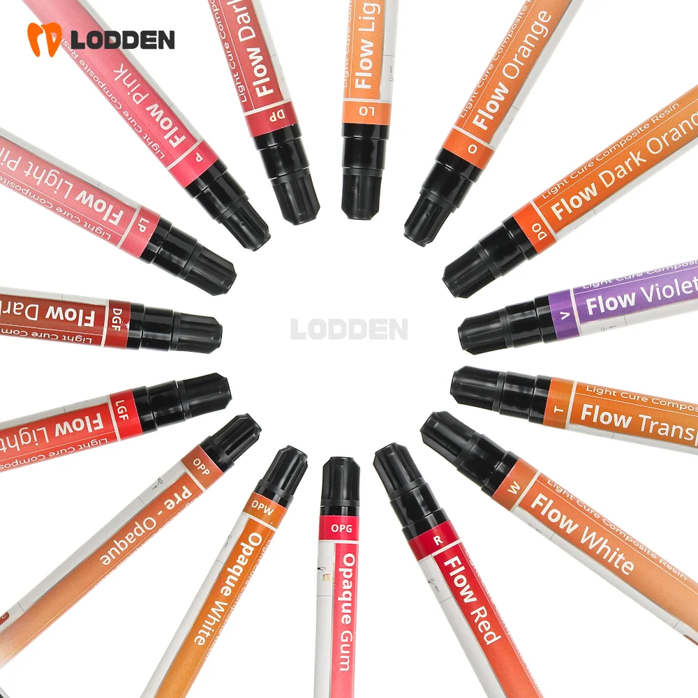 

Lodden Light Curing Composite Resin Dental Filling Solid Flowable Resin gingival composite For metal-faced crowns lab material