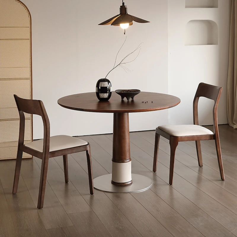 

Kitchen Luxury Dining Table Elegant Tables Designer Coffee Room Cafe Round Sedentary Service Mesa Comedor Restaurant Dinning