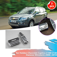 Gas Brake Pedal for Holden Chevrolet Captiva C100 C140 Daewoo Winstorm 2006~2018 Rubber Anti-Slip Alloy Foot Cover Accessories