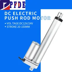 DC 12V 24V 100N to 1000N Linear Actuator 20mm 30mm 50mm 100mm Stroke Linear Drive Electric Motor Linear Motor 10mm/s Speed