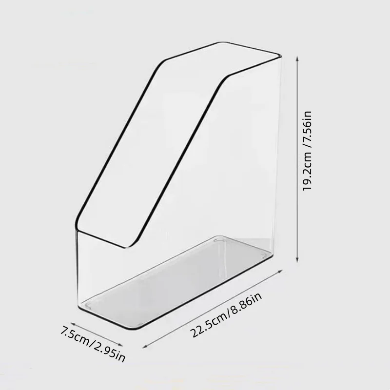 2Pcs/Desktop Storage Box Office Bookshelf Student File Book Stand Storage Rack