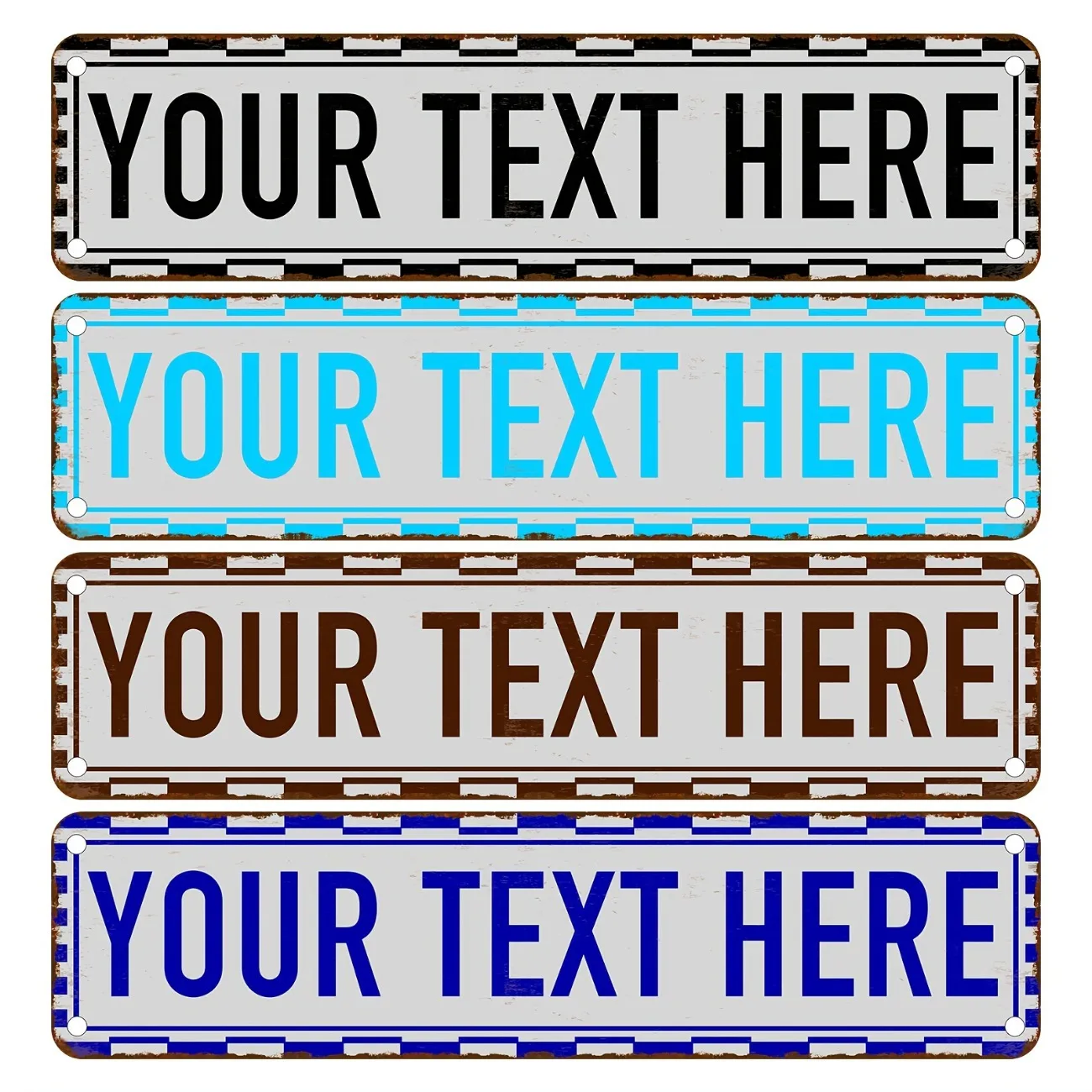 

Custom Personalized Metal Street Sign, 40×10cm, Indoor & Outdoor Use (Decoration Only)