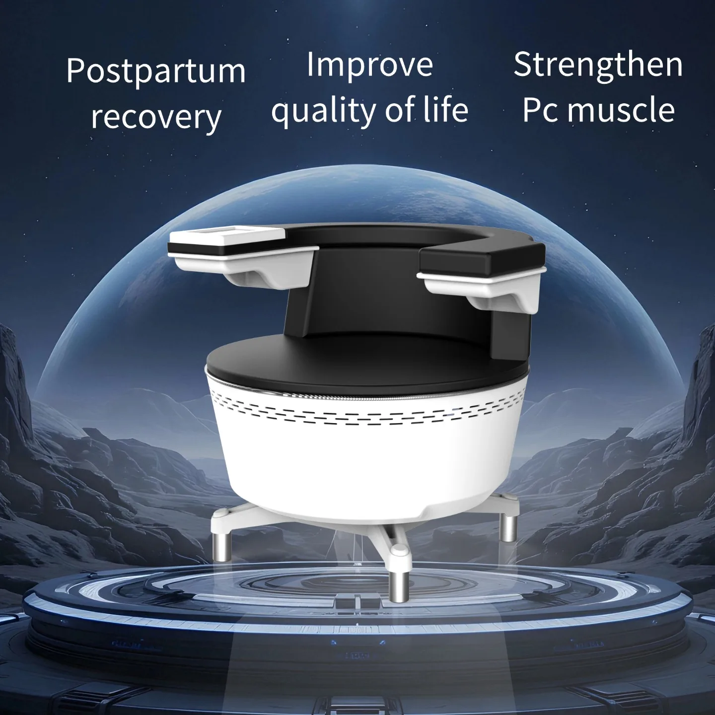 

Регулируемое комфортное кресло-софа для стимуляции мышц тазового дна, расслабления и восстановления.