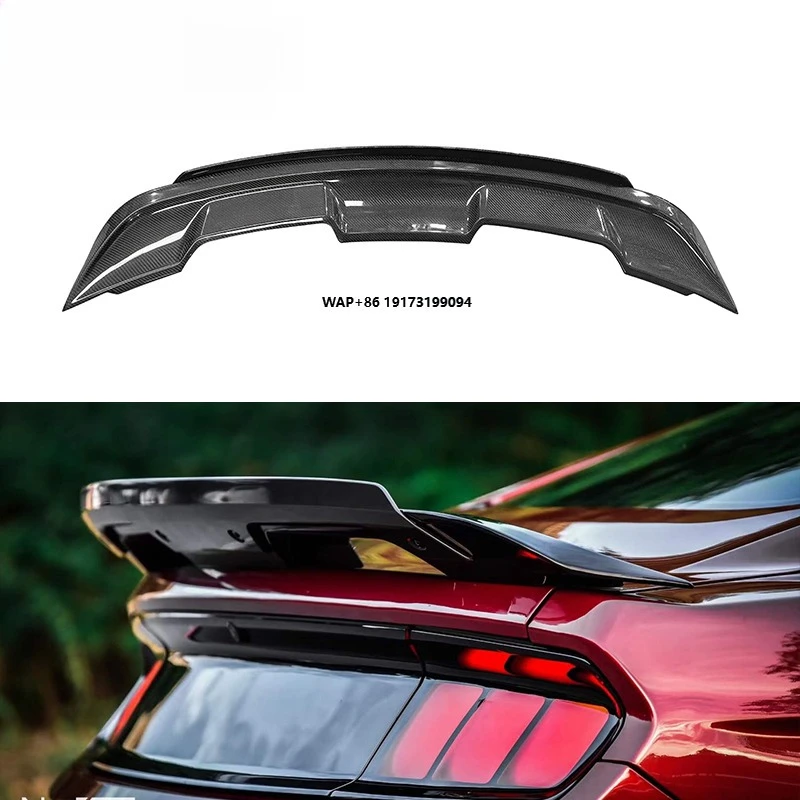 

Real Carbon Fiber Rear Spoiler for Mustang GT500 Shelby GT350R Coupe 2-Door 2015-2021 Car Auto Parts Accessories