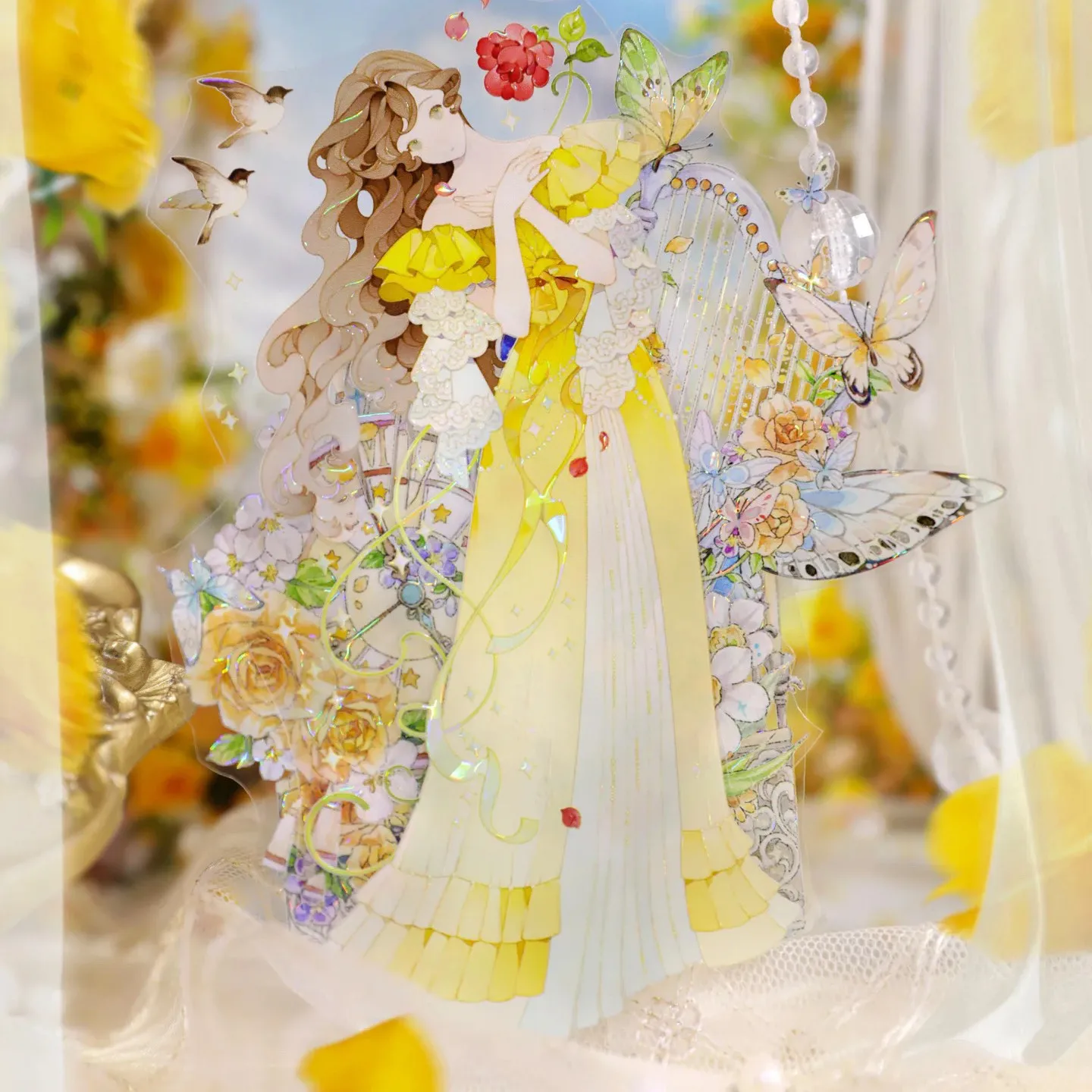 

5-метровая блестящая декоративная лента Washi Pet Tape для девочек, красивая