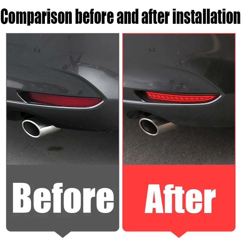 For Mazda 3 Axela BP 2019 2020 2021 2022 2023 2024 2025 daytime running light modification car taillight turning rear fog light view 3