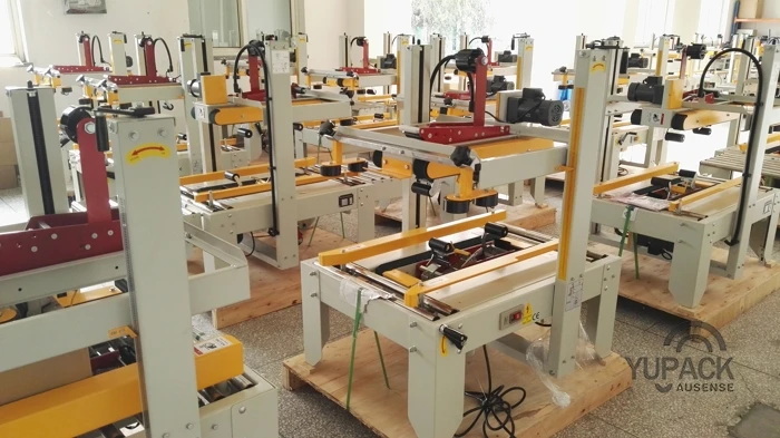 Heavy Duty Semi Automatic Carton Sealing Machine Case Sealer With Left And Right Drive