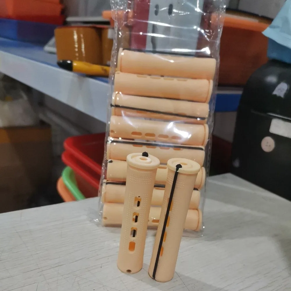 لون المهنية شريط مطاطي مشبك شعر تصفيف الشعر أداة الجافة الرطب الشعر الشباك بكرة الشعر تصفيف الشعر صانع بيرم قضيب بكرة الشعر #1