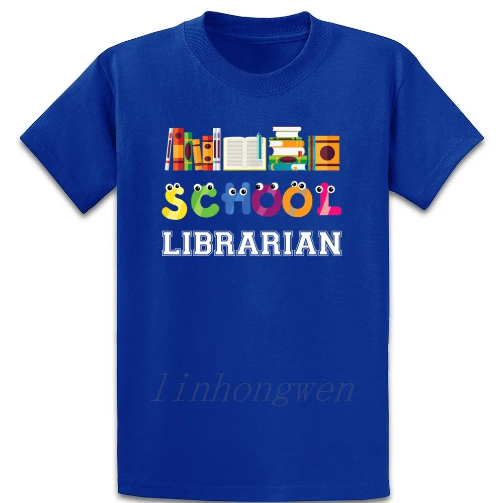 Funny Elementary And Middle School Librarian T Shirt Crazy Custom Casual Pictures Male Crew Neck Cotton Spring Shirt