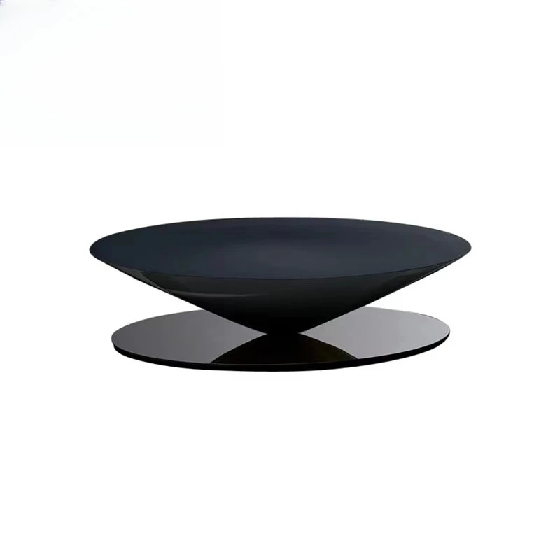 

Italian design round coffee table modern fiberglass center table living room furniture