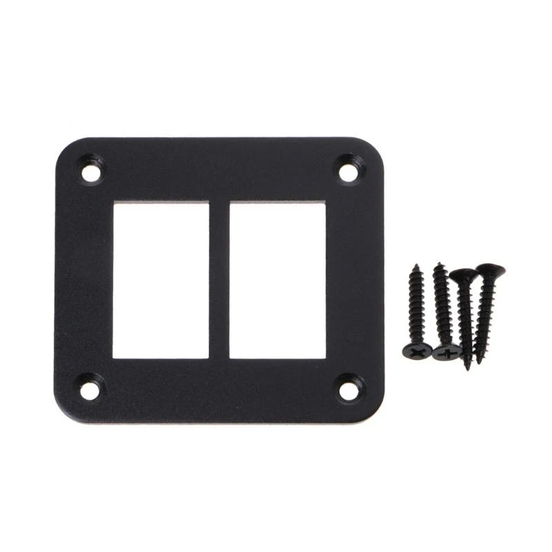 A2UC Buses Yachts Trailers RVs 2/3/4/5/6 Way Aluminum Durable Motorcycle Car Trailer Boat Rocker Switch Panel Housing Holder