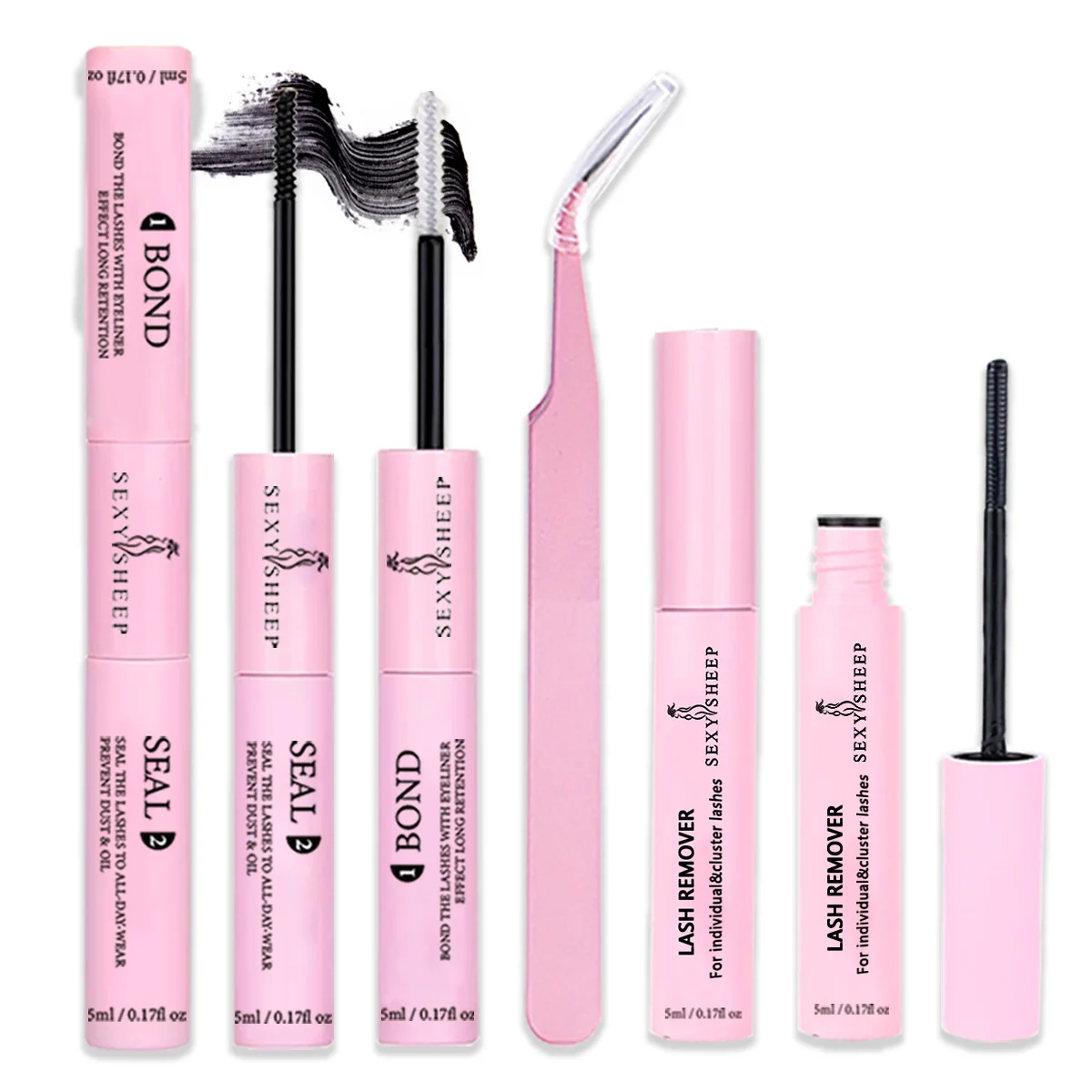 Wimpernkleber Lash Bond and Seal 2 in 1 für Wimpernbündel/Streifenwimpern, super starker Halt, langanhaltend, einfach zu verwenden – Detail 1