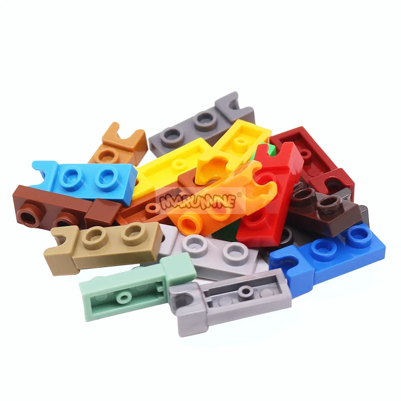 MARUMINE 300PCS MOC Modified Plate 1x2 with Small Traction Ball Nest Bricks Accessories Technology Parts Building Blocks 14418