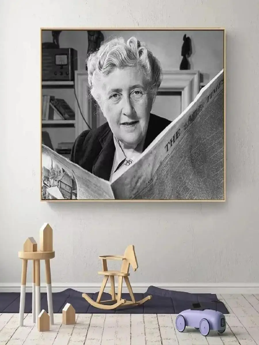 Vintage Character Poster Agatha Christie Debbie Harry Toni Morrison  Canvas Wall Art for Home Decor