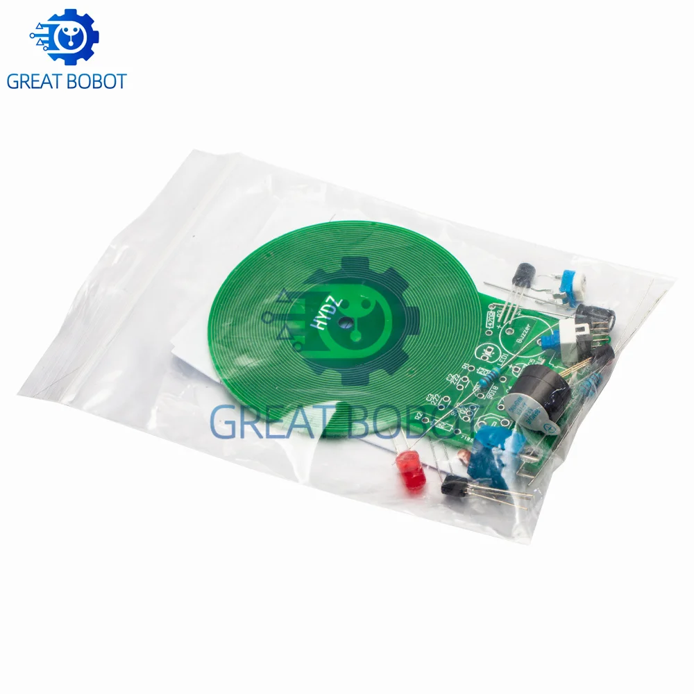 1PC 3-12V Adjustable Metal Detector Sensor Kit-80mm Non-Contact Detection Range, Digital Sensitivity Control & Auto-Calibration