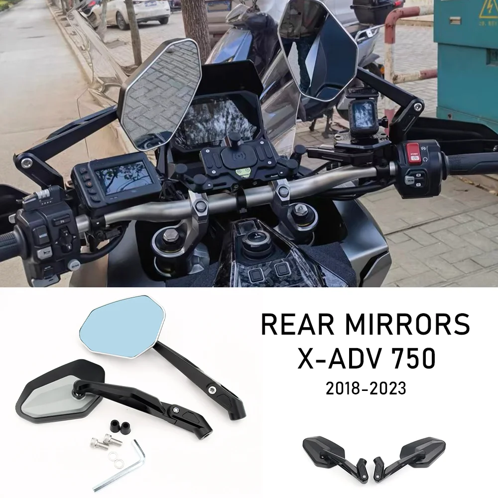 

X-ADV750 Accessories Adjustable mirrors Folding Rearview Mirrors Side View Mirror for HONDA X ADV 750 XADV750 XADV 750 X ADV 750