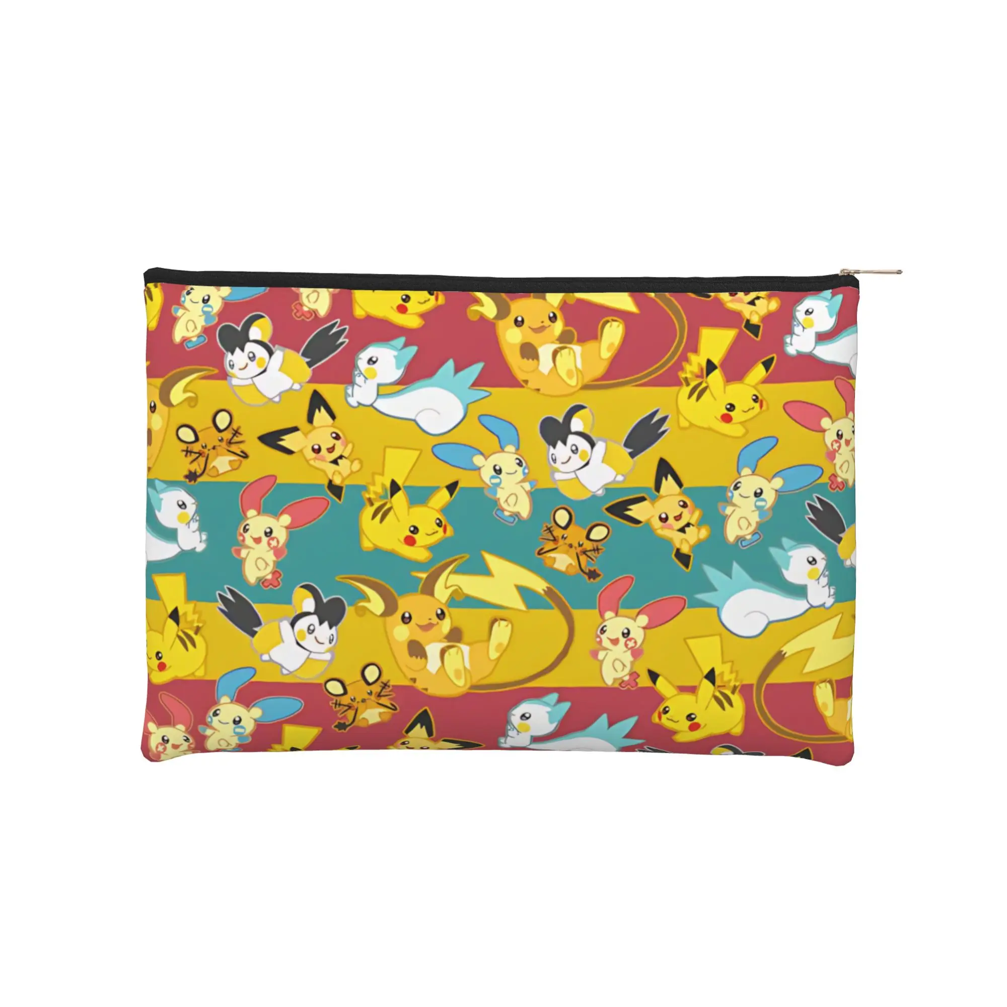 its bag Lightweight Cute pouch Pokemon Pikachu Makeup Bag  Toiletry Bag with Zipper Travel Cosmetic Pouch