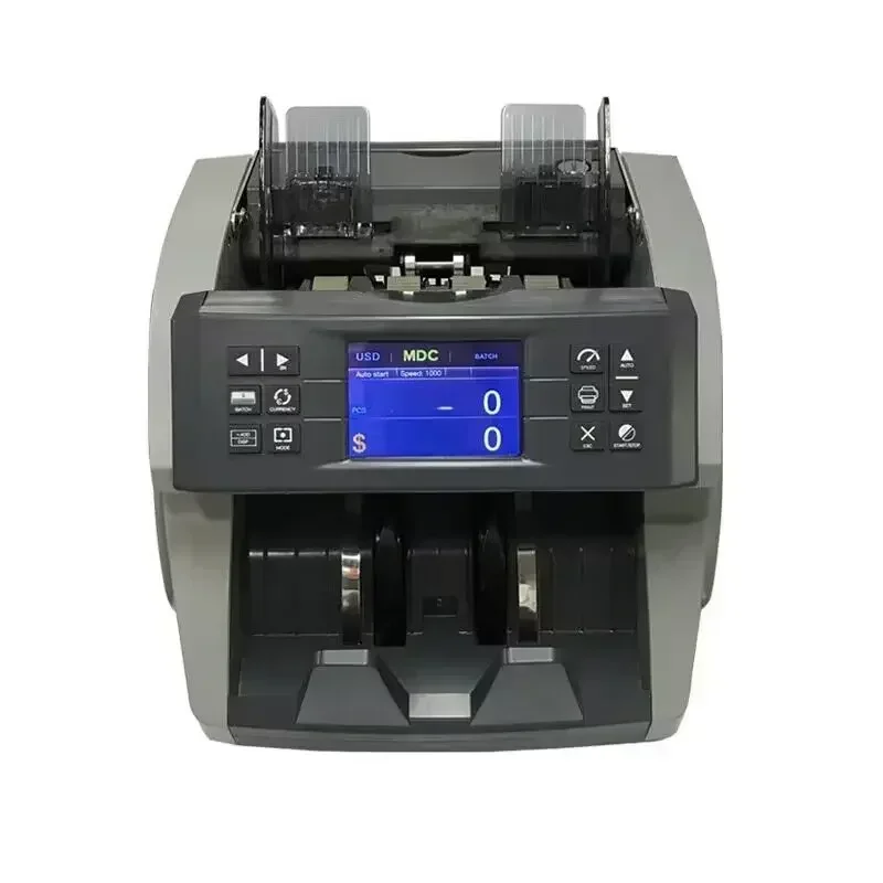 Best Seller First Sharing Good Banknote Counter Commercial Cash Register Counterfeit Bill Detector Anti-Counterfeiting Features