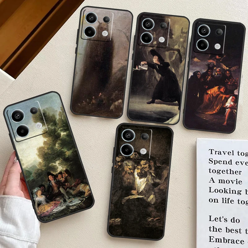 Francisco Goya Paintings Case For Xiaomi Redmi Note 13 Pro 12 11 10 9 9S 10S 11S 12S Cover For Redmi 12C 9C 10C 13C