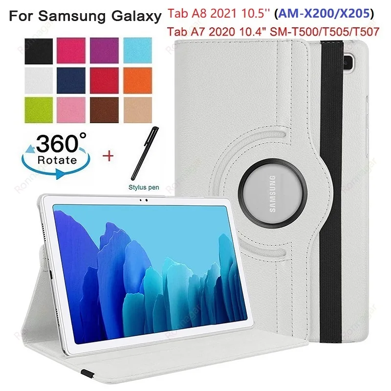 

360 Rotating Case for Samsung Galaxy Tab S6 Lite Case 10.4 Inch 2020/2022 Galaxy Tab S7 S8 11 S9 T870 X700 A9 8.7'' A9 Plus 11''