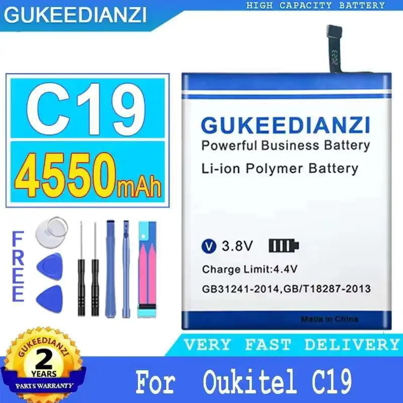 

Reliable Power Long-Lasting Performance 4550Mah Mobile Phone Battery For Oukitel C19