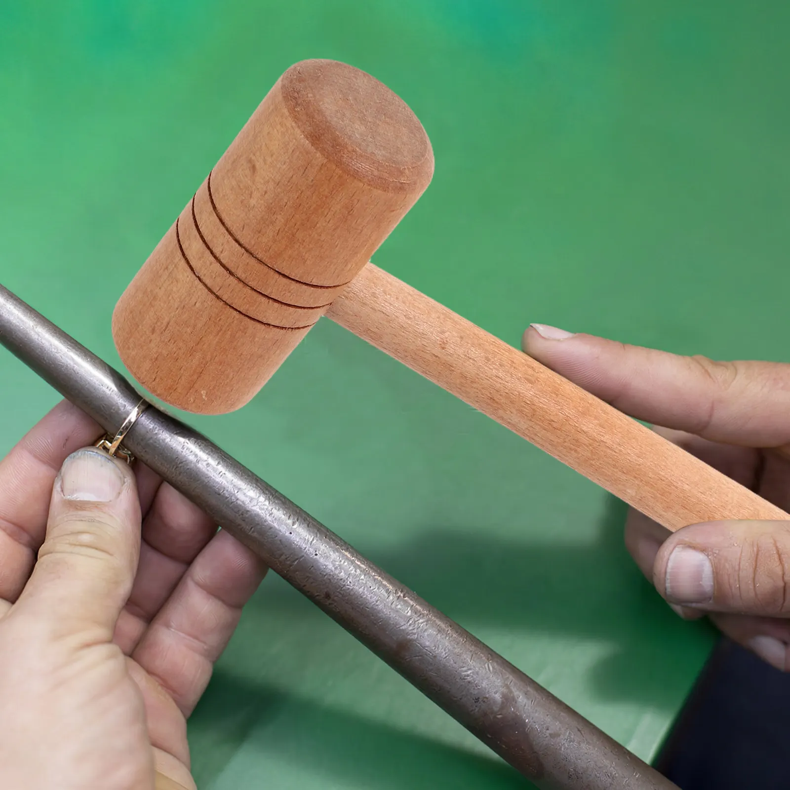 Jewelry Wood Hammer Wooden Handle for Metal Shaping Repair Polishing Multi Purpose Jewelry Craft Hammer Portable Metal Hammers