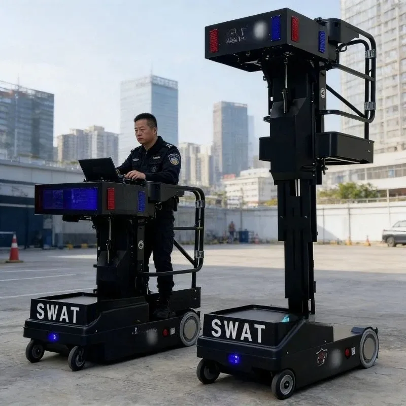 Police lifting platform, climbing observation deck, picking car, observation deck, multi-functional lifting duty vehicle
