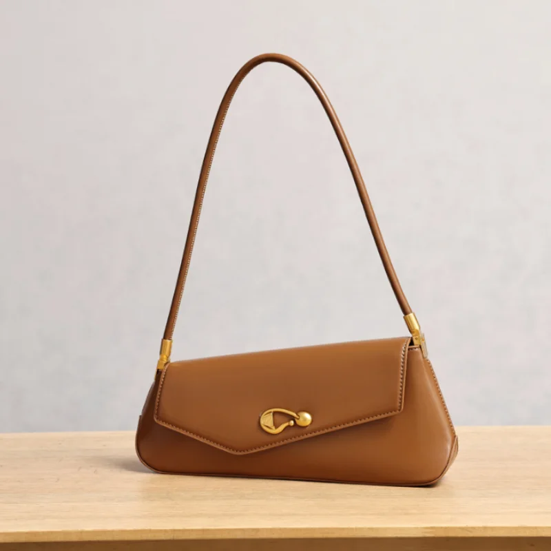 

Luxury Irregular Women's Underarm Bag Metal Magnetic Snap Design Solid Color Casual Handbag Trend High-end Commuter Shoulder Bag