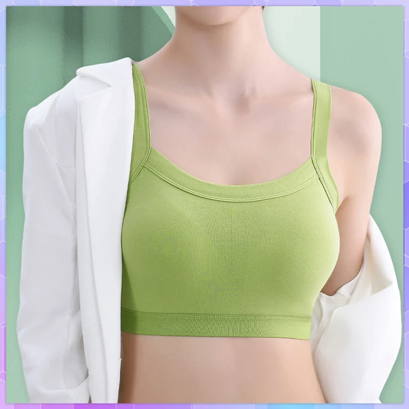 

Women's Tank Tops With Cups Sexy Cotton Bras Seamless Sports Bra Without Female Gym Tanks & Camis Brassiere Basic Crop Tube Tops