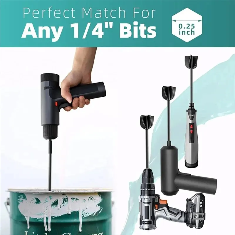 Alat joran pengaduk pisau Spiral pengaduk kepala Resin cairan perpaduan perlengkapan bor cat epoksi