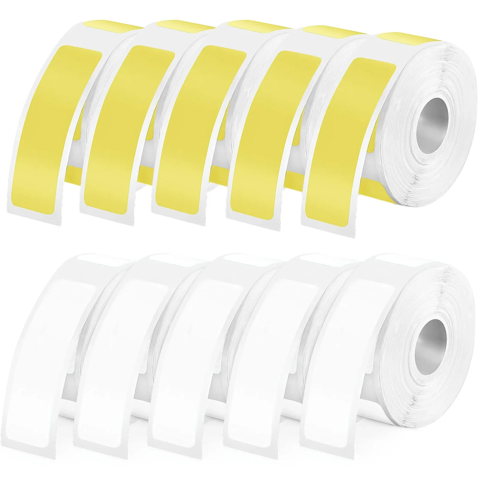 Label Tape Label Print Stickers Labeling Paper Replacement For D30 Portable Printer 160 Labels/Roll 12 x 40 mm Colorful White