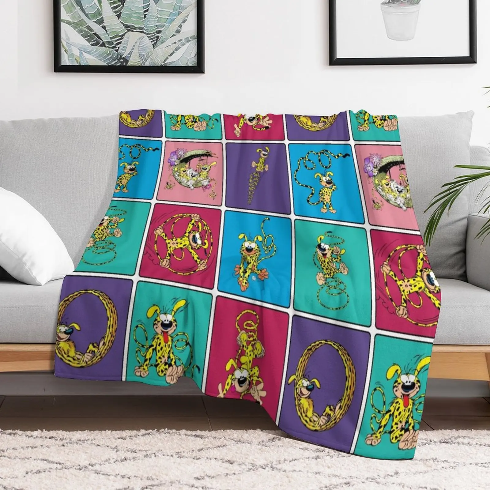 

Marsupimaim squares tuti Throw Blanket Sofa Throw Beautifuls Blankets