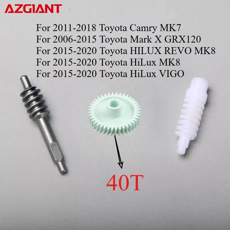 

Azigant Car Power Folding Mirrors Gears 40T For Toyota Camry MK7 Mark X GRX120 HILUX REVO MK8 VIGO New vehicle accessories DIY