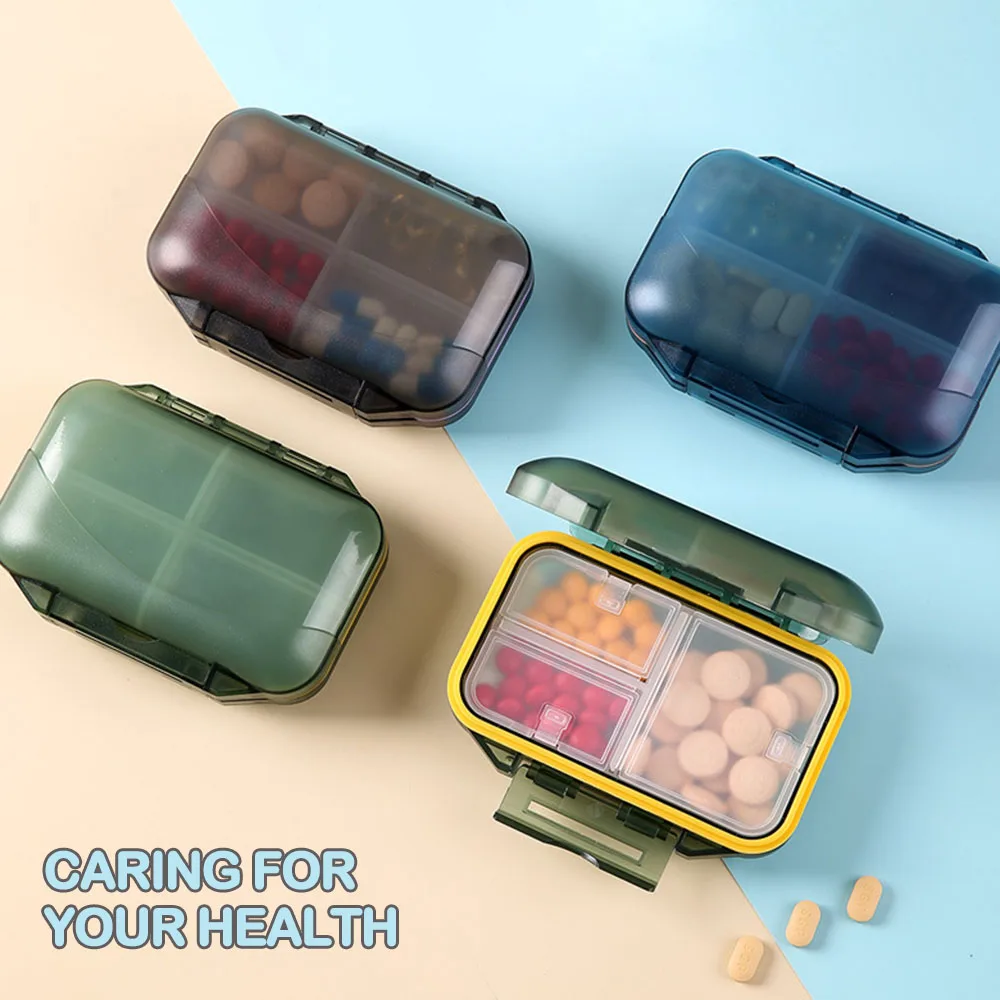 7 Days Pill Storage Box Holder Portable Medicines Dispenser Large Sealer Travel Tablet Storage Case Container Organizer