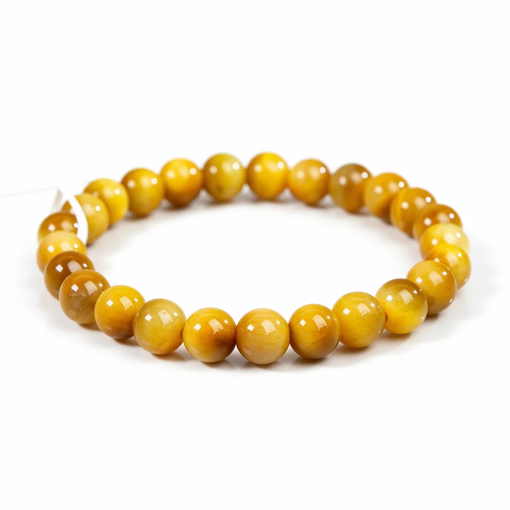 

TIMESWIND Authentic 7A-type Yellow Tiger's Eye Stone Round Beaded Women Energy Bracelet Fashion Jewelry with Certificate
