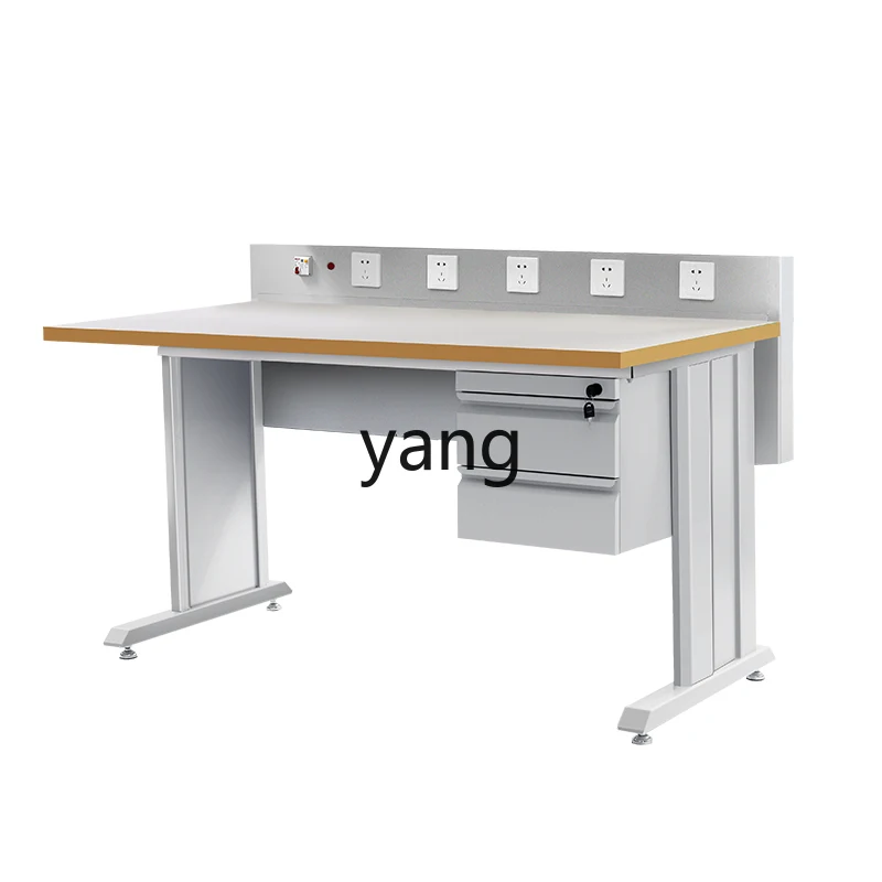 YJQ anti-static workbench workshop assembly line quality inspection operation maintenance bench laboratory with power socket